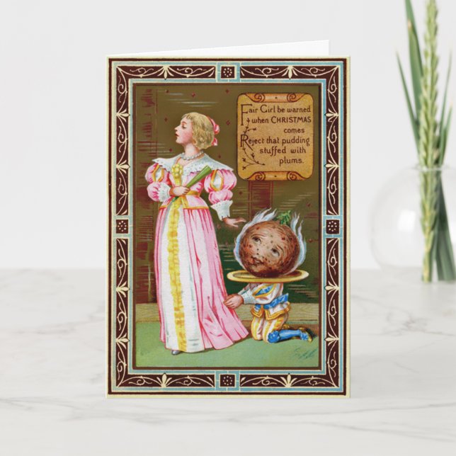 Vintage Victorian Odd Christmas Card (Front)