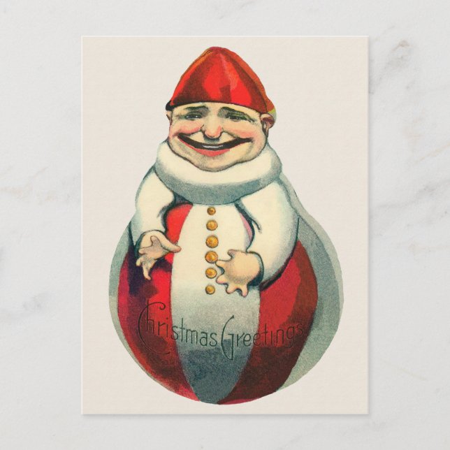 Vintage Victorian Odd Christmas Postcard (Front)