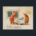 Vintage Victorian Odd Shrimp Postcard<br><div class="desc">High quality, custom restored vintage image.</div>