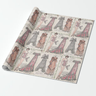 Vintage Victorian Paper Doll with Gowns