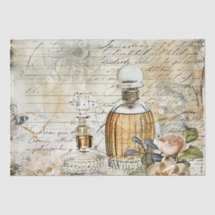Vintage Victorian Perfume Decoupage  Tissue Paper