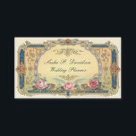 Vintage Victorian Pink Roses Elegant Gold Blue Business Card<br><div class="desc">Beautiful vintage calling card with gold filigree,  pearls,  and gems.  There are lovely pink Summer rose accents. Perfect business card for any profession.</div>