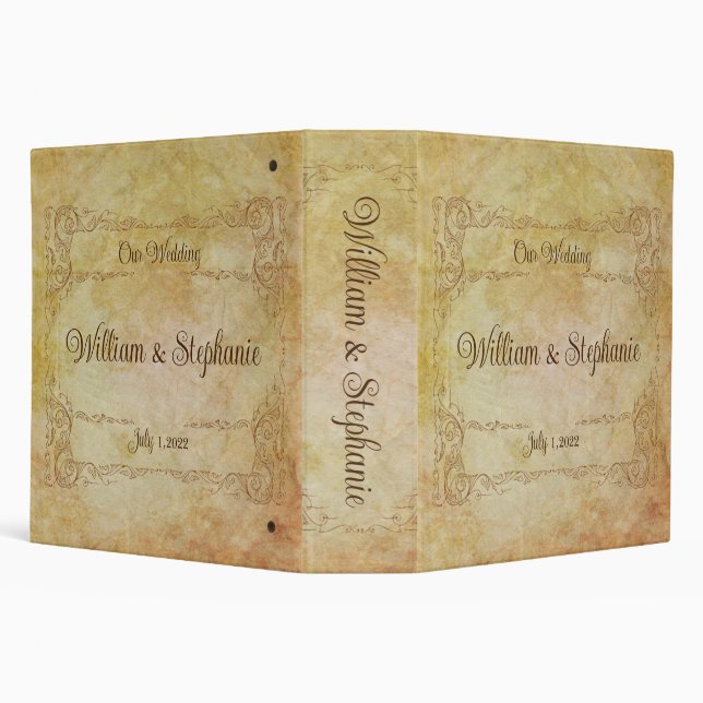 Vintage Victorian Romantic Fairytale Wedding Binder (Background)