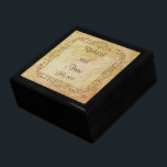 Vintage Victorian Romantic Fairytale Wedding  Gift Box<br><div class="desc">Vintage Victorian fairy tale steampunk goth themed wedding stickers. In earth tones and sepia on a parchment background. Customize with the bride and groom's names and the date.</div>