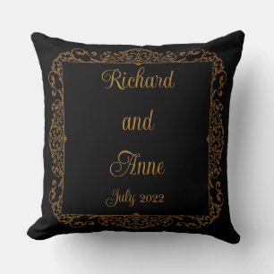 Vintage Victorian Romantic Fairytale Wedding Throw Pillow