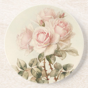 Vintage Victorian Romantic Roses Coaster