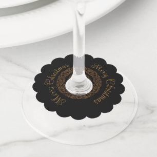 Vintage Victorian Romantic Steampunk Antique Wine Glass Tag