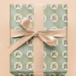 Vintage Victorian Roses Doily  Wrapping Paper<br><div class="desc">Beautiful vintage style floral roses on doilies,  with an antique faded damask background. Perfect for shabby chic,  country French,  farmhouse and so many other soft and romantic décor. Wrapping paper is lovely for romantic gifts such as wedding,  showers and birthdays.</div>
