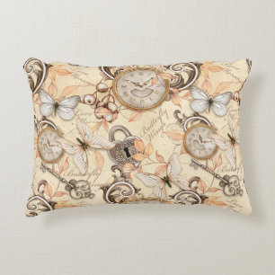 Vintage Victorian Shabby Chic Country Pattern Accent Pillow
