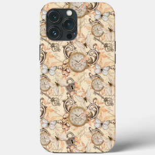 Vintage Victorian Shabby Chic Country Pattern iPhone 13 Pro Max Case