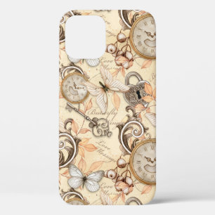 Vintage Victorian Shabby Chic Country Pattern iPhone 12 Pro Case