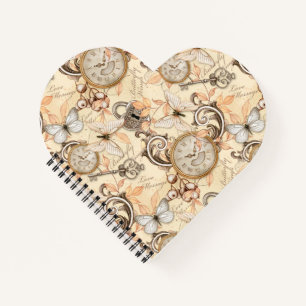Vintage Victorian Shabby Chic Country Pattern Notebook
