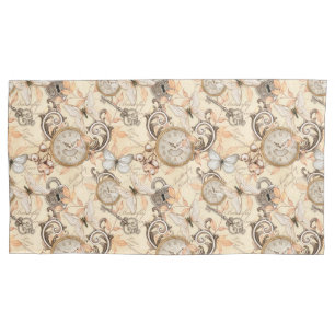Vintage Victorian Shabby Chic Country Pattern Pillowcase