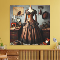 Vintage Victorian Steampunk Lady Detective Dress