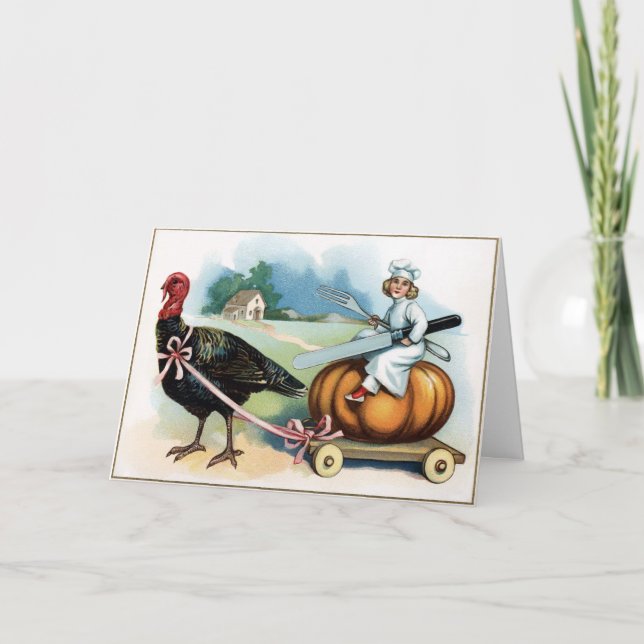 Vintage Victorian Thanksgiving Card (Front)