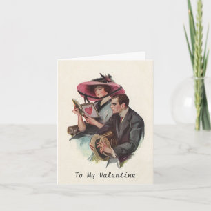 Vintage Victorian Valentine's Day Love and Romance Holiday Card