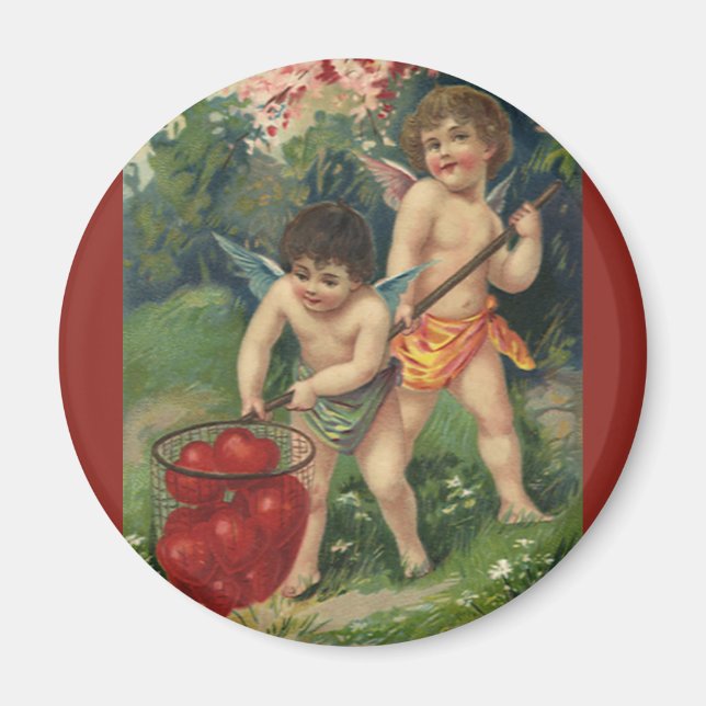 Vintage Victorian Valentine's Day, Love's Offering Magnet (Front)
