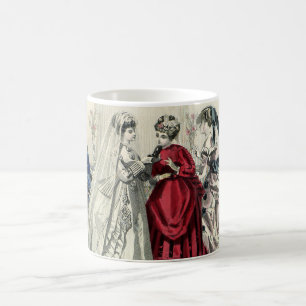 Vintage Victorian Wedding Party Bridal Portrait Coffee Mug