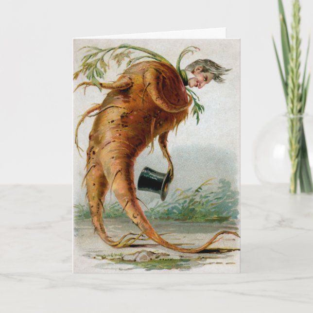 Vintage Victorian Weird Christmas Card (Front)
