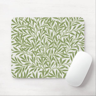 Vintage Victorian Willow Leaves by William Morris Mouse Pad