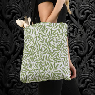 Vintage Victorian Willow Leaves by William Morris Tote Bag