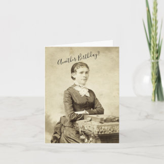 Vintage Victorian Woman Birthday Card