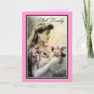 Vintage Victorian Young Lady photography-Card Card