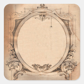 Vintage Victorien Dandy Chic Étiquette personnalis