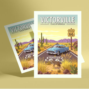 Vintage Victorville California Postcard