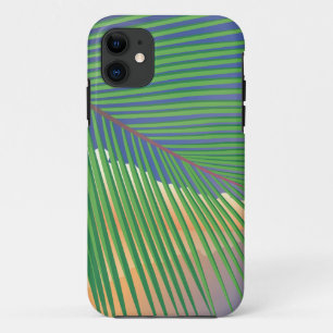 Vintage Video Game Palm Trees. iPhone 11 Case