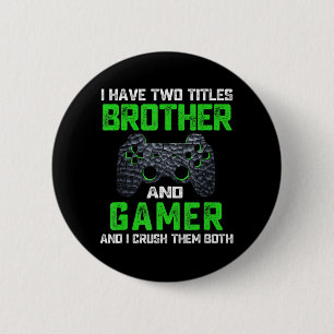 Vintage Video Games Fun Gamer Gaming Gift Boys Bro 2 Inch Round Button