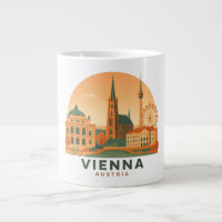 Vintage Vienna Austria Giant Coffee Mug – Retro