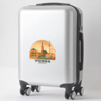 Vintage Vienna Austria Sticker – Retro Travel City
