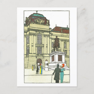 Vintage Vienna Josefsplatz Postcard