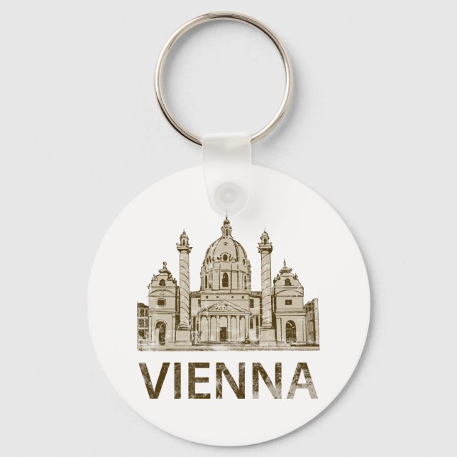 Vintage Vienna Keychain (Front)