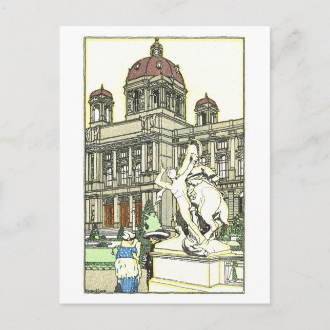 Vintage Vienna Kunsthistorisches Museum Postcard (Front)