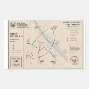 Vintage Vienna Transit   RTA Public Archive Sticker