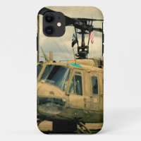 Vintage Vietnam Era Uh-1 Huey Military Helicopter