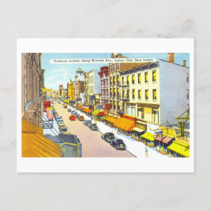 Vintage View of Jersey City, New Jersey, Postcard
