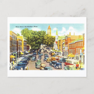 Vintage View of Southbridge, Massachusetts, Postcard