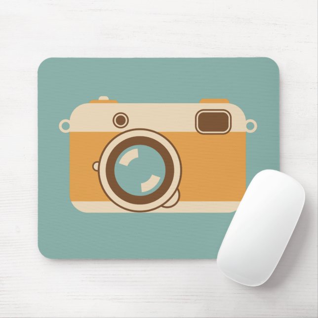 Vintage Viewfinder Film Camera Analogue Style Mouse Pad (With Mouse)