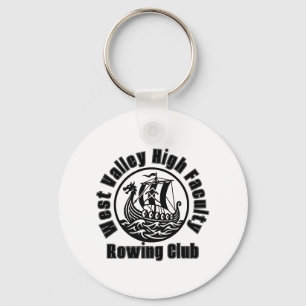 Vintage Viking Ship Faculty Rowing Club Custom Keychain