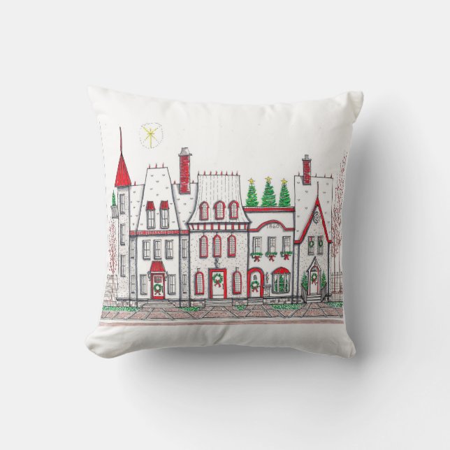 Vintage Village Coussin (Recto)
