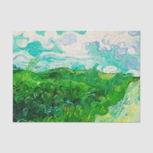 Vintage Vincent Van Gogh Green Wheat Fields Tissue Paper