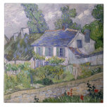 Vintage Vincent van Gogh Houses in Auvers Tile<br><div class="desc">Incorporated in the design on this product is an appealing print of " Houses in Auvers" an oil on canvas painting created in 1890 by Vincent van Gogh. Vincent van Gogh (1853 – 1890) was a Dutch Post-Impressionist painter who in just over a decade created approximately 2, 100 paintings including...</div>