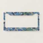 Vintage Vincent Van Gogh Irises License Plate Frame<br><div class="desc">A replica of painter Vincent Van Gogh's classic image of purple irises in a pitcher appears on this license plate frame.</div>