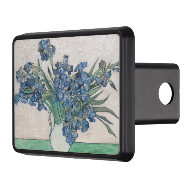 Vintage Vincent Van Gogh Irises Trailer Hitch Cover (Left)