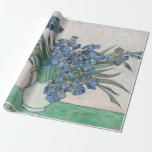 Vintage Vincent Van Gogh Irises Wrapping Paper<br><div class="desc">A replica of painter Vincent Van Gogh's classic image of purple irises in a pitcher appears on this vintage wrapping paper.</div>