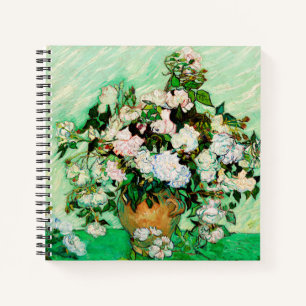 Vintage Vincent Van Gogh Roses (1890) Notebook