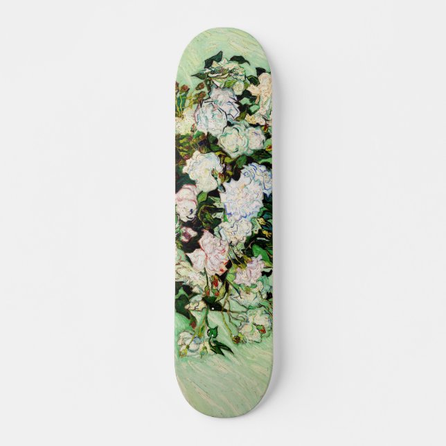Vintage Vincent Van Gogh Roses (1890) Skateboard (Front)
